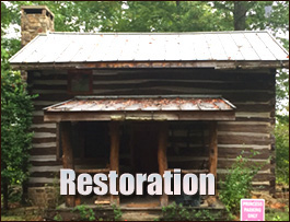 Historic Log Cabin Restoration  Clermont, Georgia